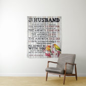 To My Husband Design, New Home Gift Wandkleed (In situ)