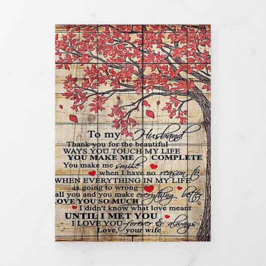 To My Husband | Funny Quotes To Husband Gift Drieluik Aankondiging (Cover)