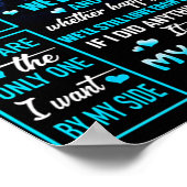 To My Husband Gift, Cute Husband Birthday Gift Poster (Hoek)