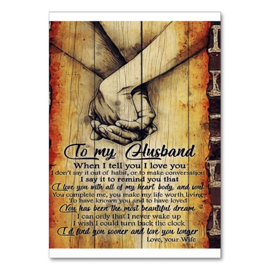 To My Husband Gift | Cute Husband Gift Kaart (Voorkant)
