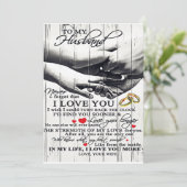 To My Husband Gift, Holiday Gift Feestdagenkaart (Staand voorkant)