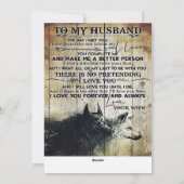 To My Husband Gift, Holiday Gift Feestdagenkaart (Achterkant)