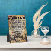 To My Husband Gift, Indoor Decor Fotoplaat (Zijkant)