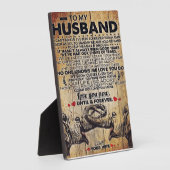 To My Husband Gift, Indoor Decor Fotoplaat (Zijkant)