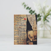 To My Husband Gift, Indoor Decor Kaart (Staand voorkant)