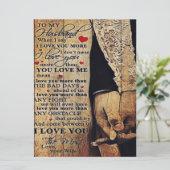 To My Husband Gift, Indoor Decor Menu (Staand voorkant)