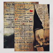 To My Husband Gift, Indoor Decor Menu (Voorkant / Achterkant)