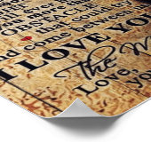 To My Husband Gift, Indoor Decor Poster (Hoek)