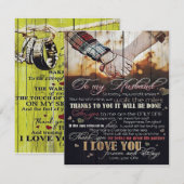 To My Husband Gift | Letter For Him | Kaart (Voorkant / Achterkant)