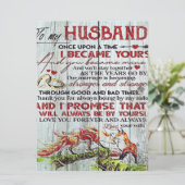 To My Husband Gift | Letter For Him | Menu (Staand voorkant)