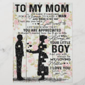 To My Husband Gift | Letter For Him | Menu (Achterkant)