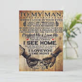 To my husband gift | Special letter to husband Feestdagenkaart (Staand voorkant)