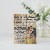 To my husband gift | Special letter to husband Kaart (Staand voorkant)
