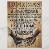 To my husband gift | Special letter to husband Menu (Voorkant)