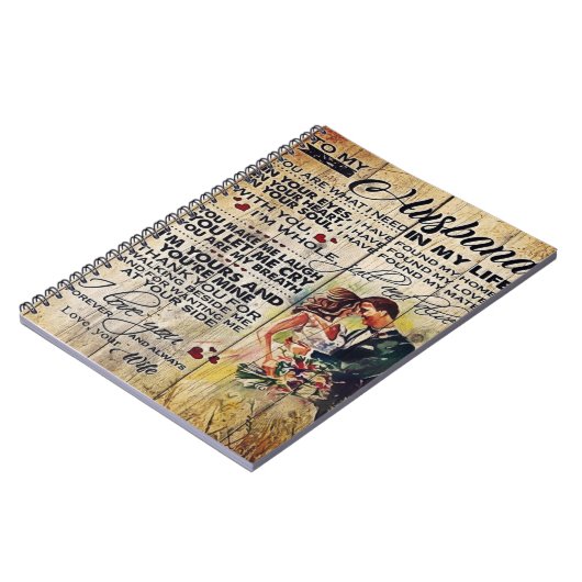 To my husband gift | Special letter to husband Notitieboek (Linkerzijde)