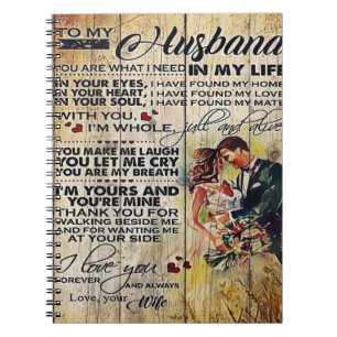 To my husband gift Special letter to husband Notitieboek