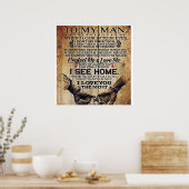 To my husband gift | Special letter to husband Poster (Keuken)