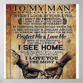 To my husband gift | Special letter to husband Poster (Voorkant)