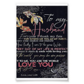 To My Husband Letter | Best Father's Day Present | Foto Afdruk (Voorkant)