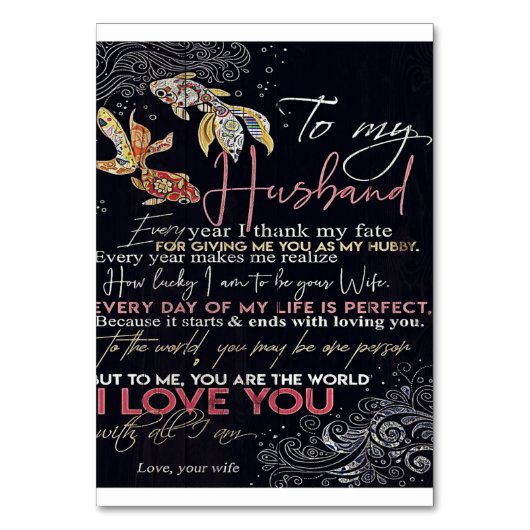 To My Husband Letter | Best Father's Day Present | Kaart (Voorkant)