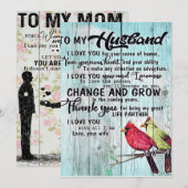 To my Husband | Personalized perfect gift Feestdagenkaart (Voorkant / Achterkant)