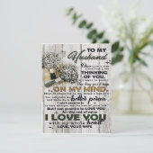 To my Husband |To My Husband | Love Quotes To Him Kaart (Staand voorkant)