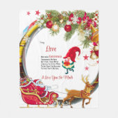 To my Love Nog één kerst samen Fleece Deken (Voorkant)