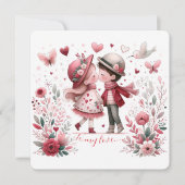 To My Love On Valentines Day Kissing Feestdagenkaart (Voorkant)