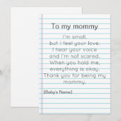 To My Mommy for First Mother's day personalized Kaart (Voorkant / Achterkant)