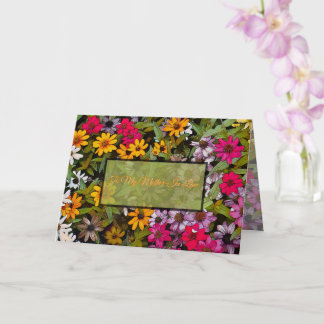 To My Mother-In-Law/ floral/Lucky Me Kaart