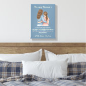 To My Sister – Custom Photo Canvas Print (Insitu (Slaapkamer))