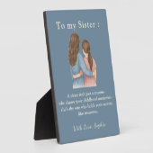 To My Sister – Custom Photo Message Plaque Fotoplaat (Zijkant)