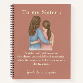 To My Sister – Custom Photo Notebook Gift Notitieboek