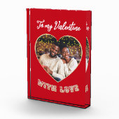 To My Valentine Red Heart Custom Fotoblokken (Rechts)