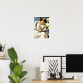 Tô Ngæc Vân - Girl met Lily Flower Poster (Thuiskantoor)