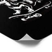 To Off Cause Kerfuffle Dachshund Skater Poster (Hoek)