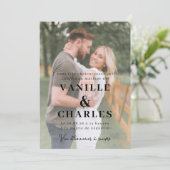 To-Part Mariage met Photo Kaart (Staand voorkant)