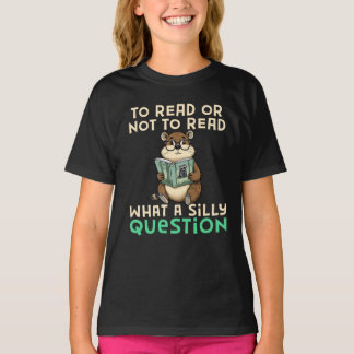 To Read Or Not To Read, Funny Capybara Book Lover T-shirt