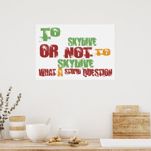 To Skydive Poster (Keuken)