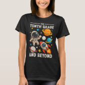 To Sophomore And Beyond Astronaut Funny Back To Sc T-shirt (Voorkant)