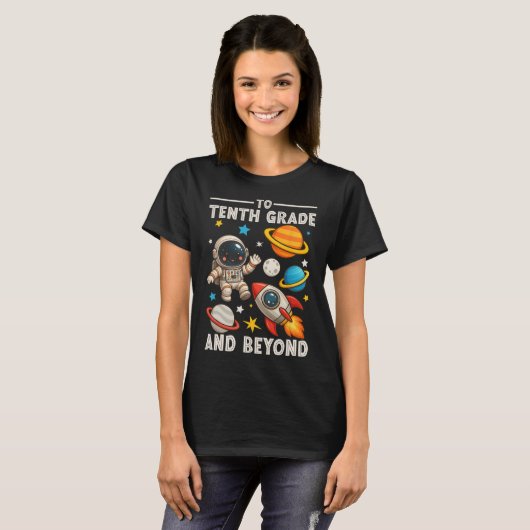 To Sophomore And Beyond Astronaut Funny Back To Sc T-shirt (Voorkant volledig)