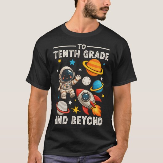 To Sophomore And Beyond Astronaut Funny Back To Sc T-shirt (Voorkant)