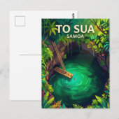 To Sua Oceaan Trog Samoa Briefkaart (Voorkant / Achterkant)