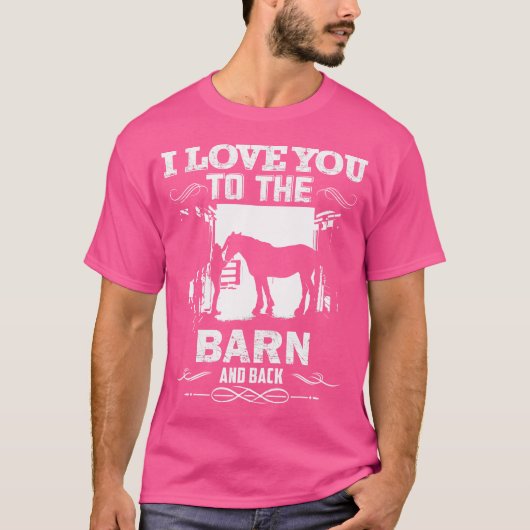 To The Barn And Back Horse Lover Riding T-shirt (Voorkant)