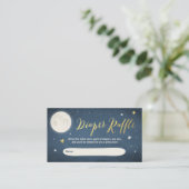To the moon and back Baby Shower Diaper Raffle Informatiekaartje (Staand voorkant)