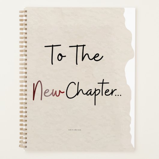 To The New Chapter Planner Cover (Voorkant)