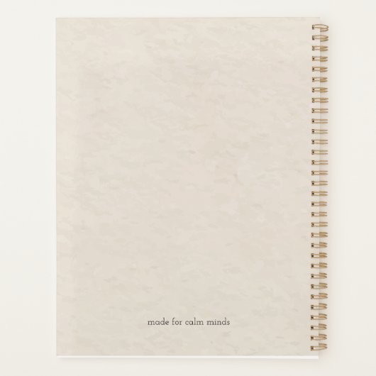 To The New Chapter Planner Cover (Achterkant)