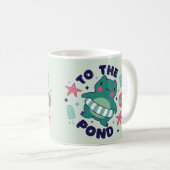 To the Pond Mug – Cute Frog Adventure Gift Koffiemok (Voorkant rechts)