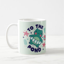 To the Pond Mug – Cute Frog Adventure Gift Koffiemok