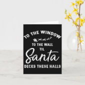 To The Window To The Wall Til Santa Decks These Ha Kaart (Gele Bloem)